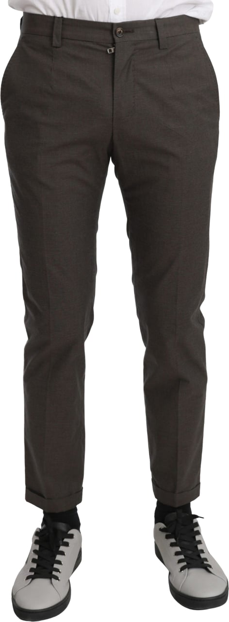 Dolce & Gabbana Brown Casual Mens Trouser 100% Cotton Pants Bruin