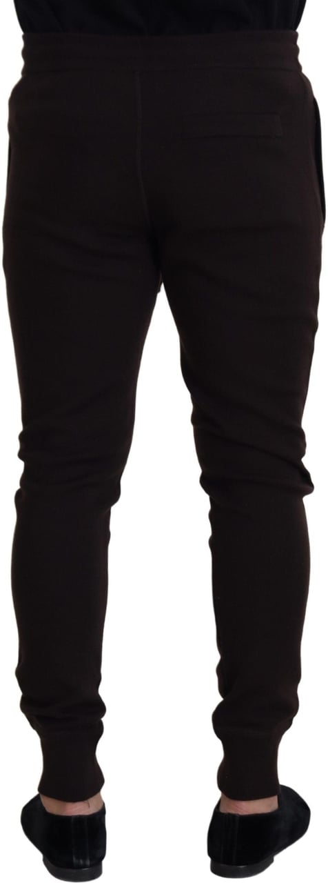 Dolce & Gabbana Brown Cashmere Trousers Bottoms Drawstring Pants Bruin