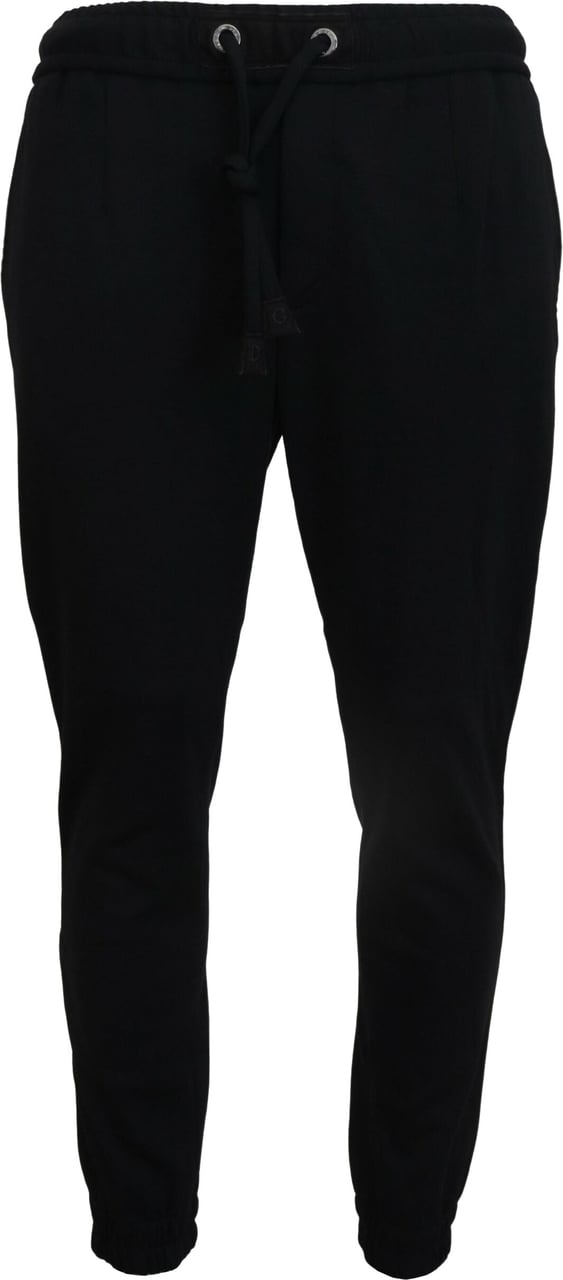 Dolce & Gabbana Black Mens Sport Wool Sweatpants Pants Zwart