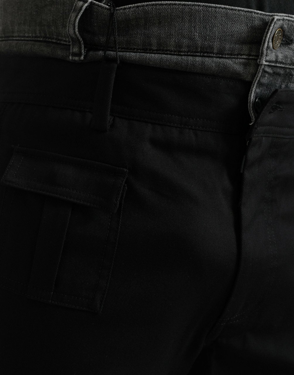 Dolce & Gabbana Black Gray Slim Cotton Denim Jeans Pants Zwart