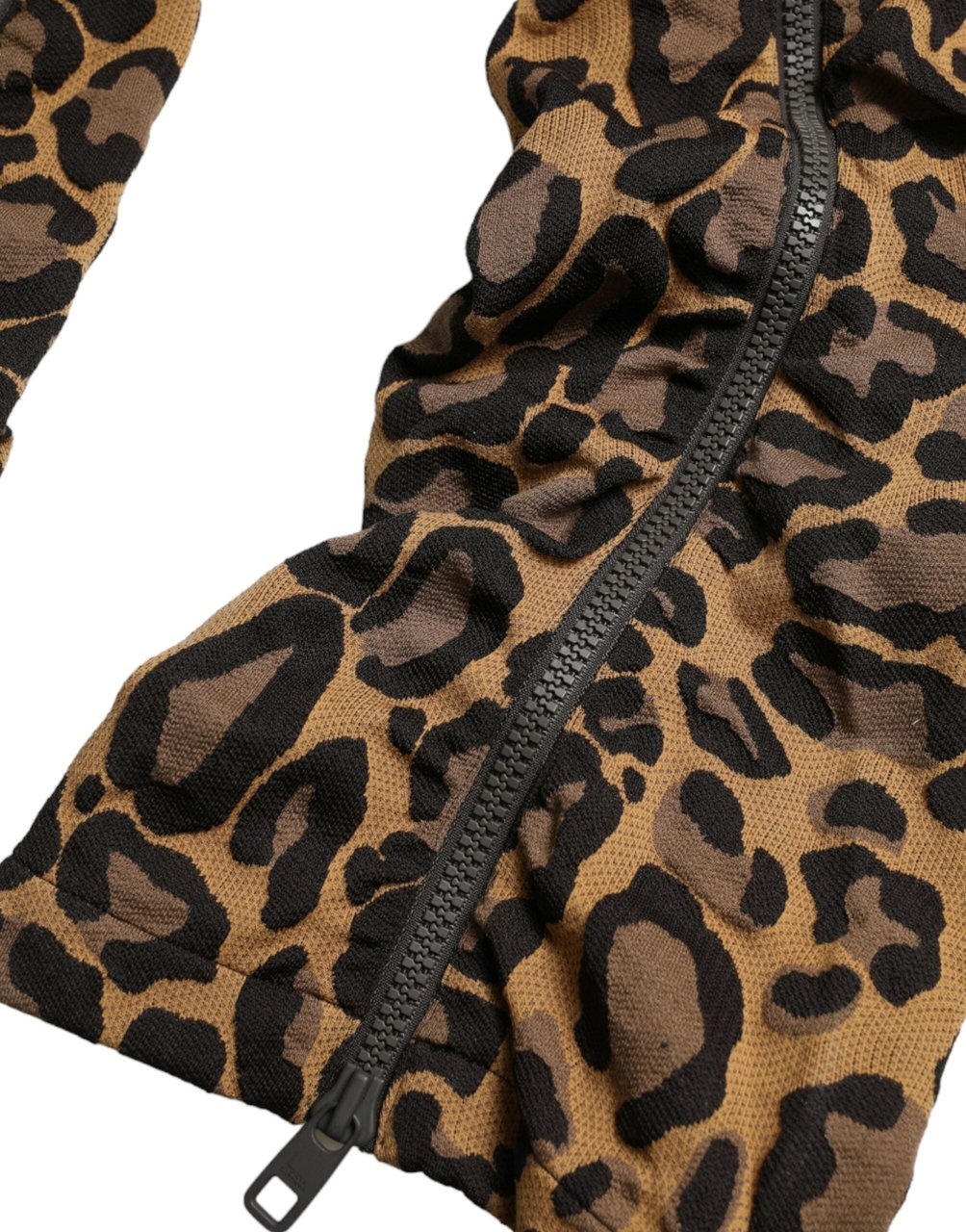 Dolce & Gabbana Brown Leopard Jacquard Jogger Pants Bruin