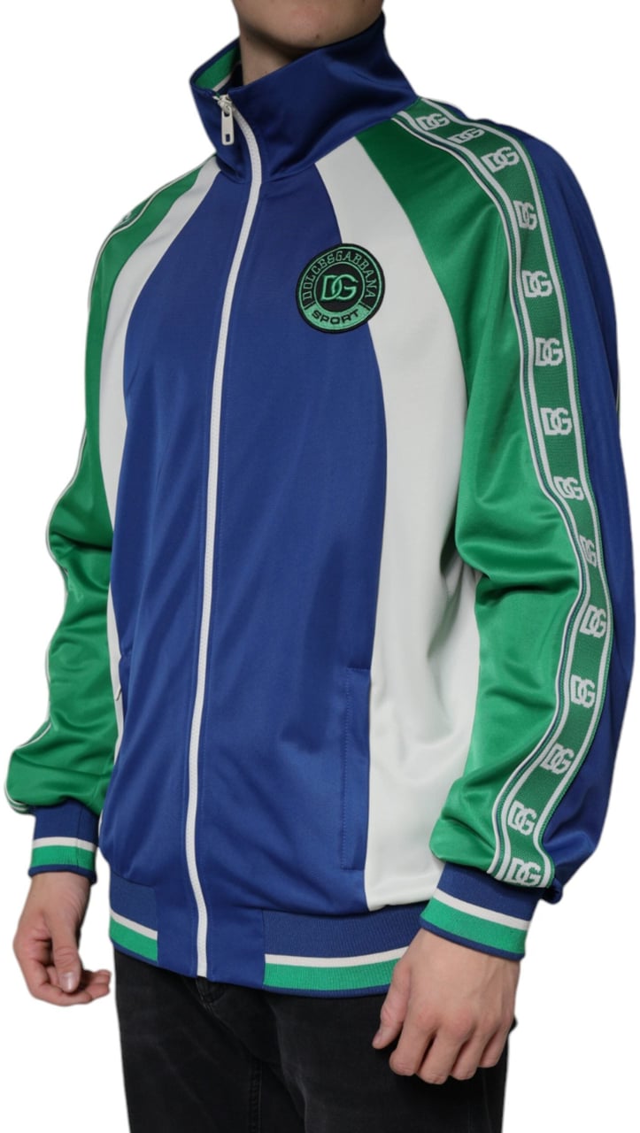 Dolce & Gabbana Multicolor Polyester Full Zip Bomber Jacket Divers