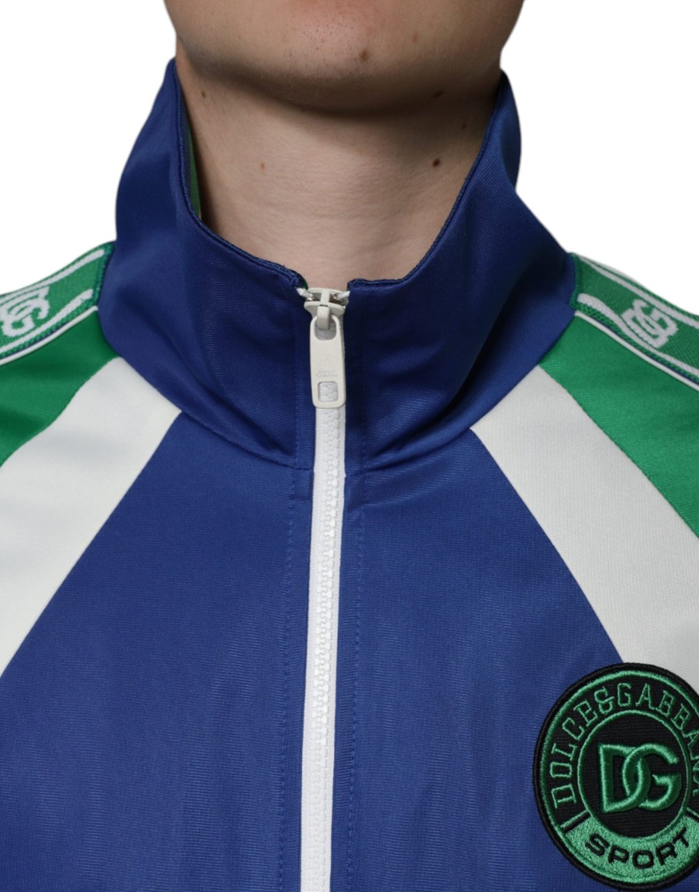 Dolce & Gabbana Multicolor Polyester Full Zip Bomber Jacket Divers
