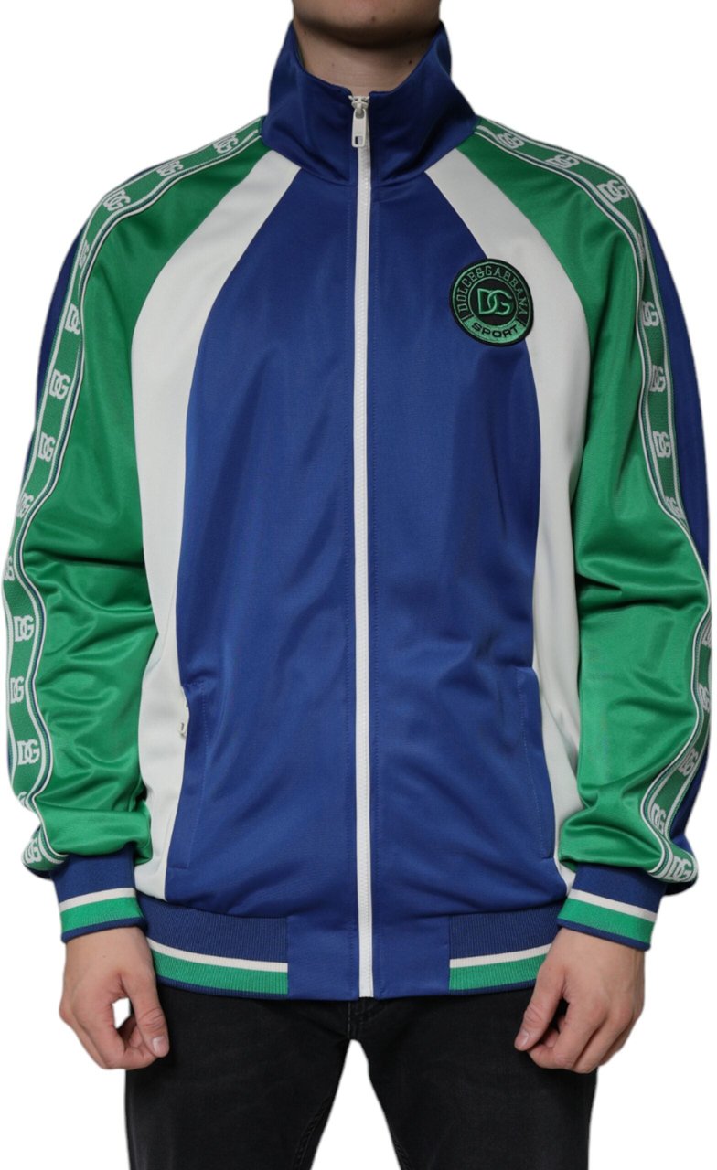 Dolce & Gabbana Multicolor Polyester Full Zip Bomber Jacket Divers