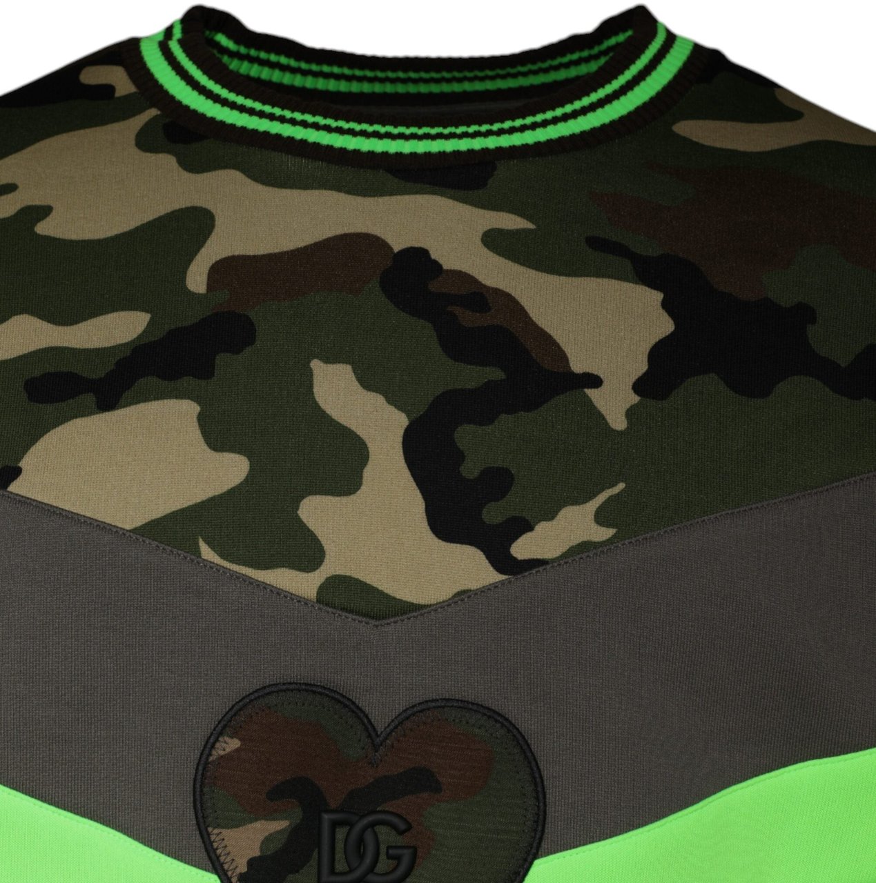 Dolce & Gabbana Multicolor Camouflage Sweatshirt Sweater Divers