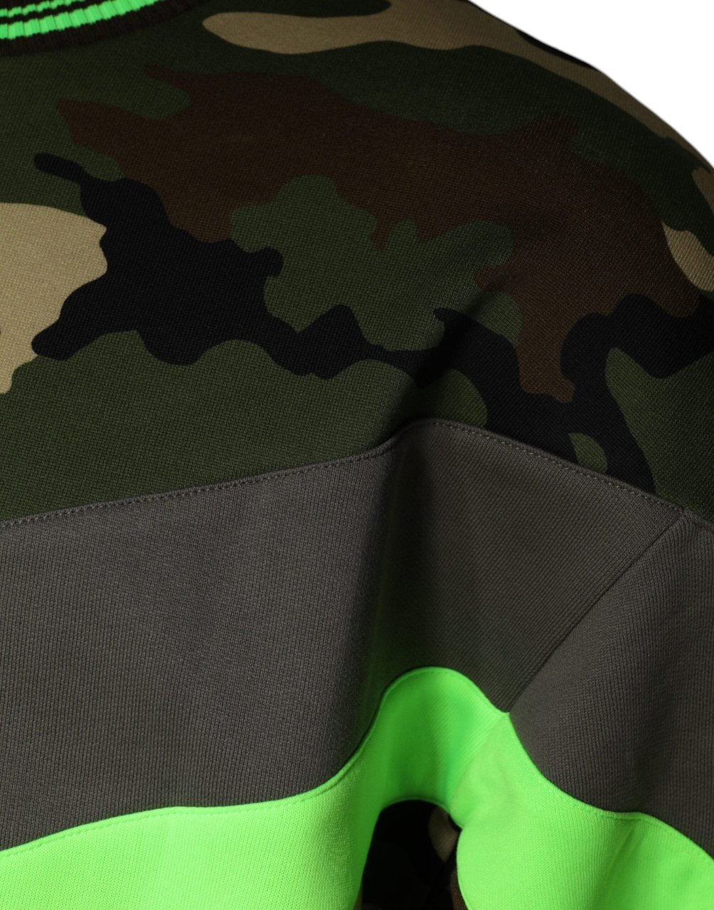 Dolce & Gabbana Multicolor Camouflage Sweatshirt Sweater Divers