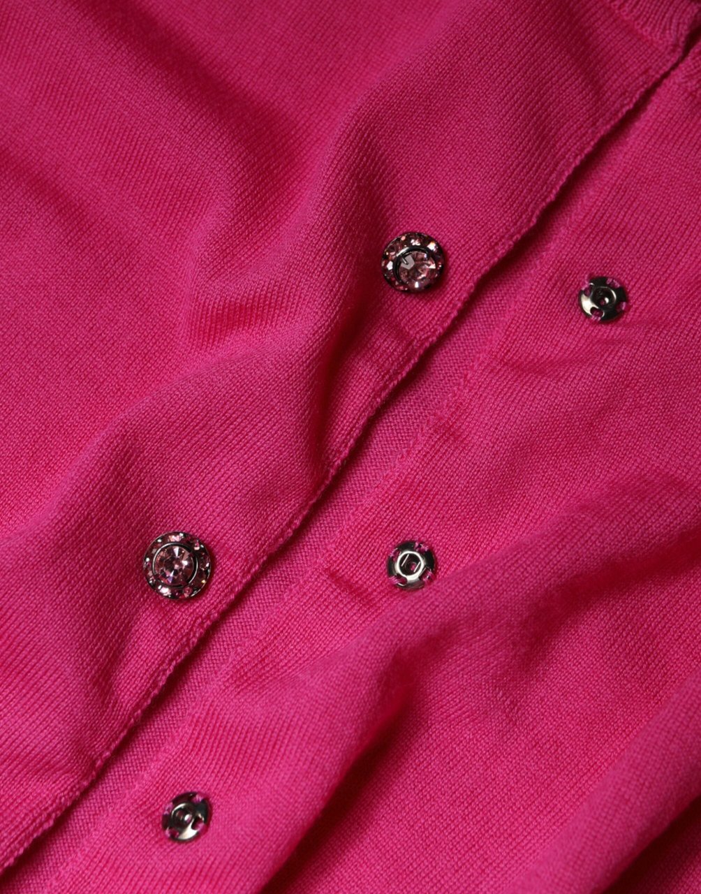 Dolce & Gabbana Pink Wool Button Down Cardigan Sweater Roze