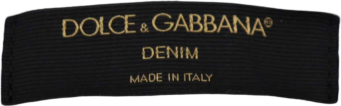 Dolce & Gabbana Black Floral Lace Front Skinny Denim Jeans Divers