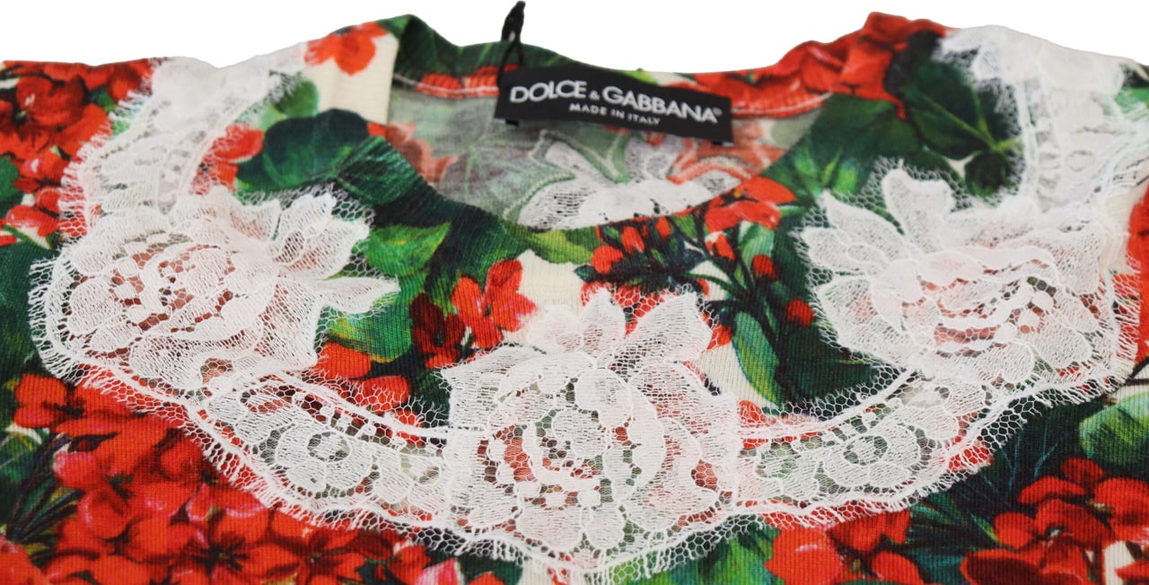 Dolce & Gabbana White Floral Wool Lace Vest Tank Top Divers