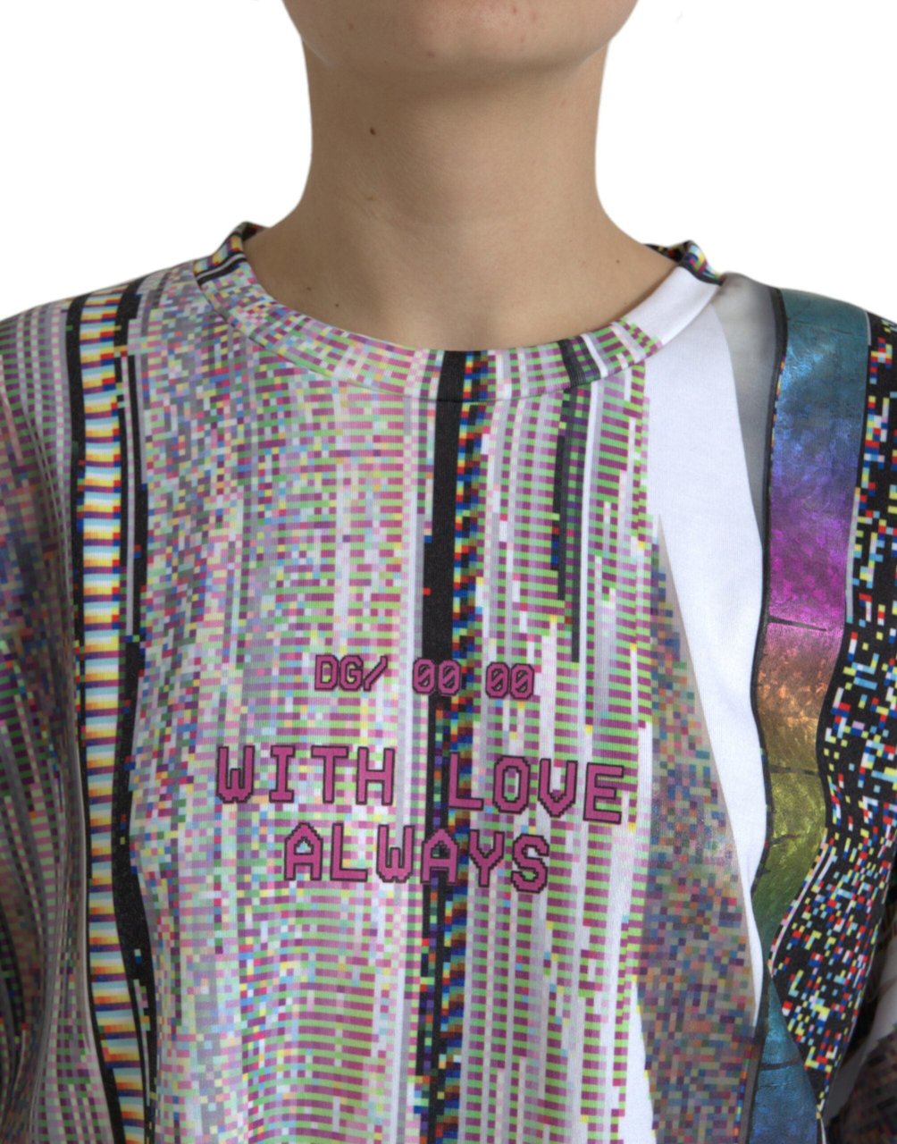 Dolce & Gabbana Multicolor With Love Always Print T-shirt Divers