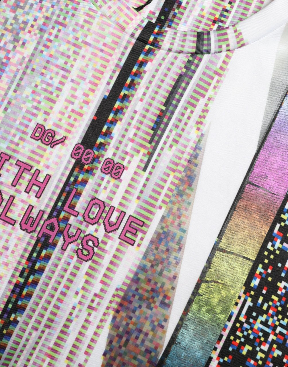 Dolce & Gabbana Multicolor With Love Always Print T-shirt Divers