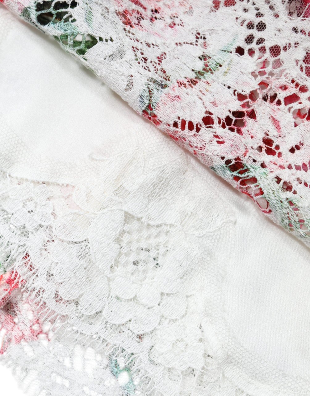 Dolce & Gabbana White Peony Lace Short Sleeves Blouse Top Roze