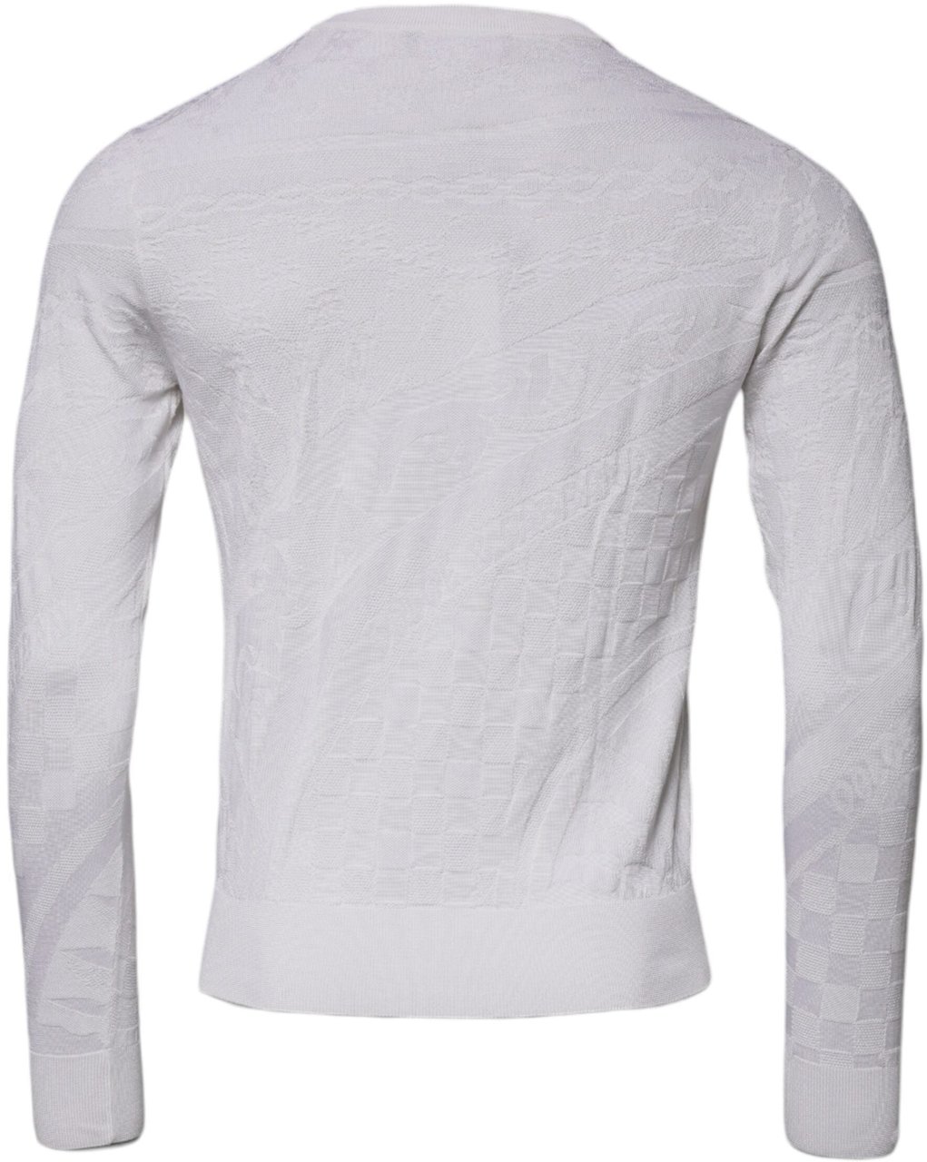 Dolce & Gabbana White Silk Crew Neck Men Pullover Sweater Wit
