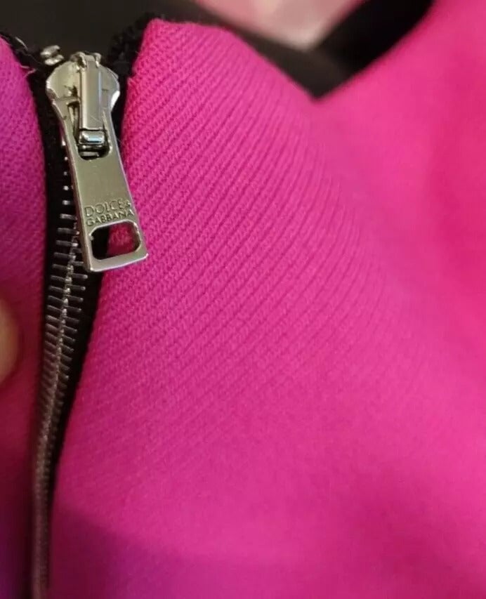 Dolce & Gabbana Pink Sleeveless Bodycon A-line Mini Dress Roze