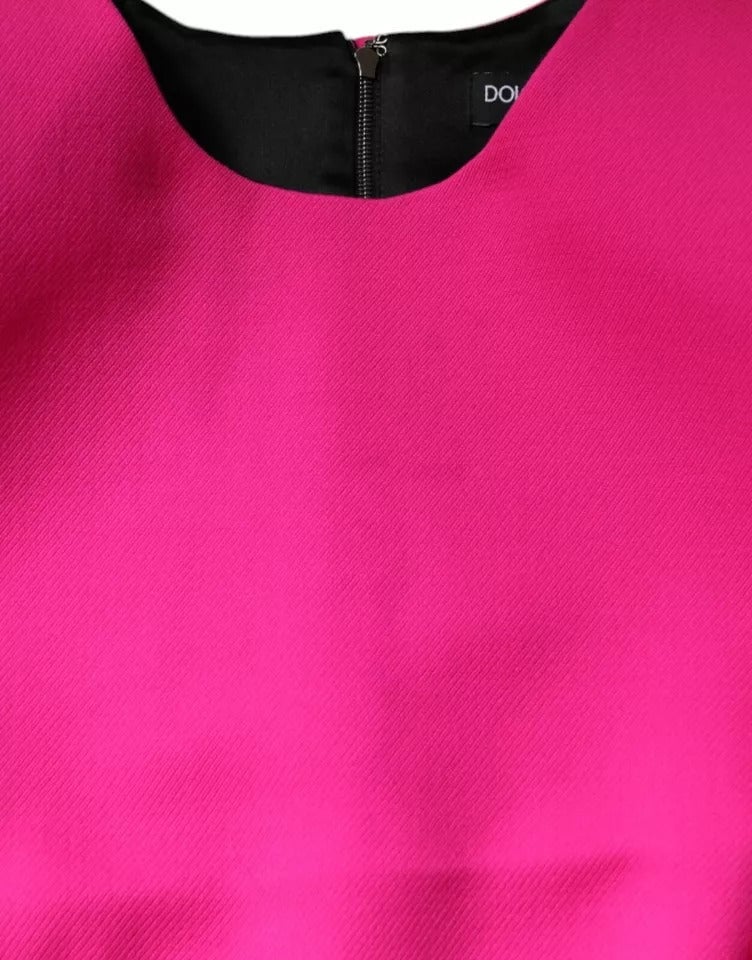 Dolce & Gabbana Pink Sleeveless Bodycon A-line Mini Dress Roze