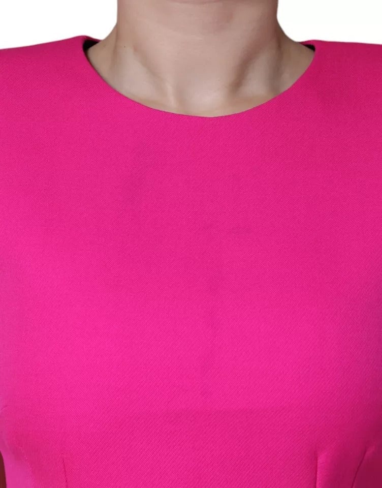 Dolce & Gabbana Pink Sleeveless Bodycon A-line Mini Dress Roze