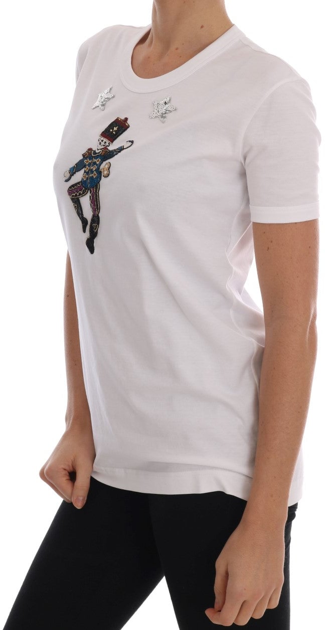 Dolce & Gabbana White Cotton Fairy Tale T-Shirt Wit