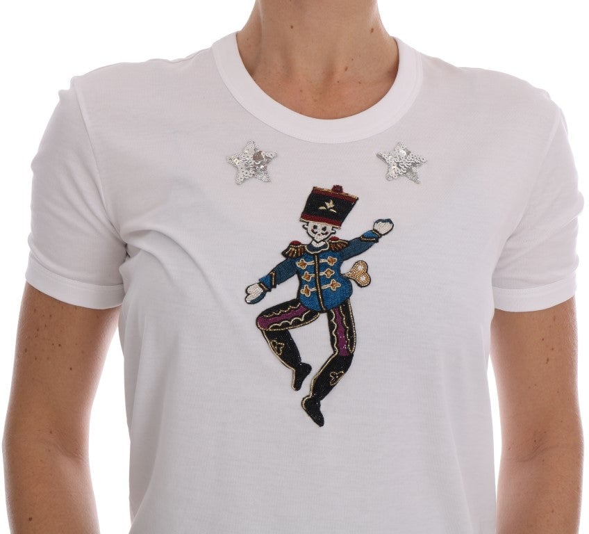 Dolce & Gabbana White Cotton Fairy Tale T-Shirt Wit