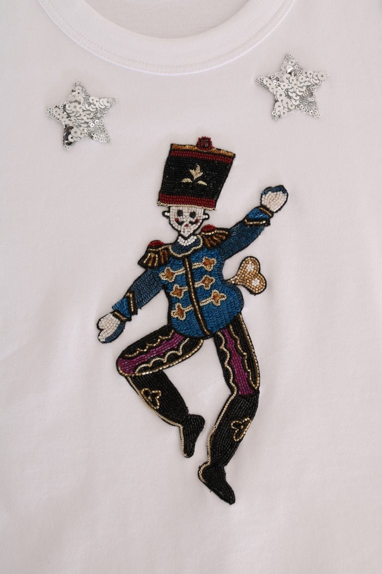 Dolce & Gabbana White Cotton Fairy Tale T-Shirt Wit