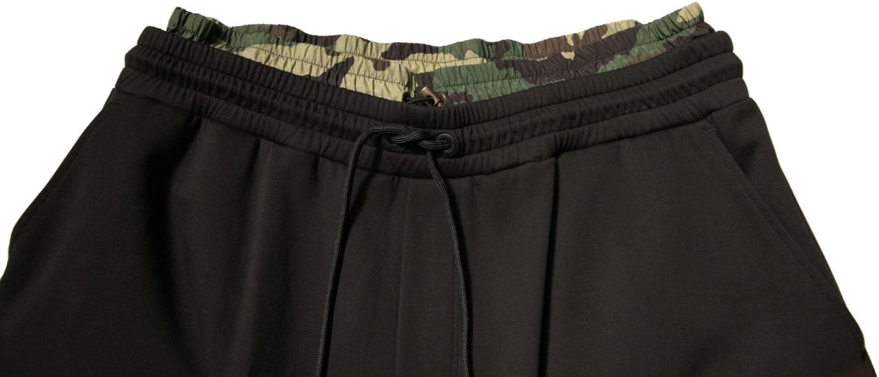 Dolce & Gabbana Black Camouflage Cotton Jogger Cargo Pants Divers