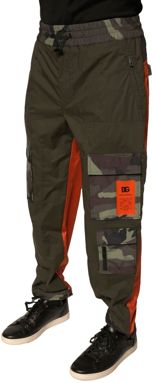 Dolce & Gabbana Multicolor Camouflage Jogger Cargo Pants Divers