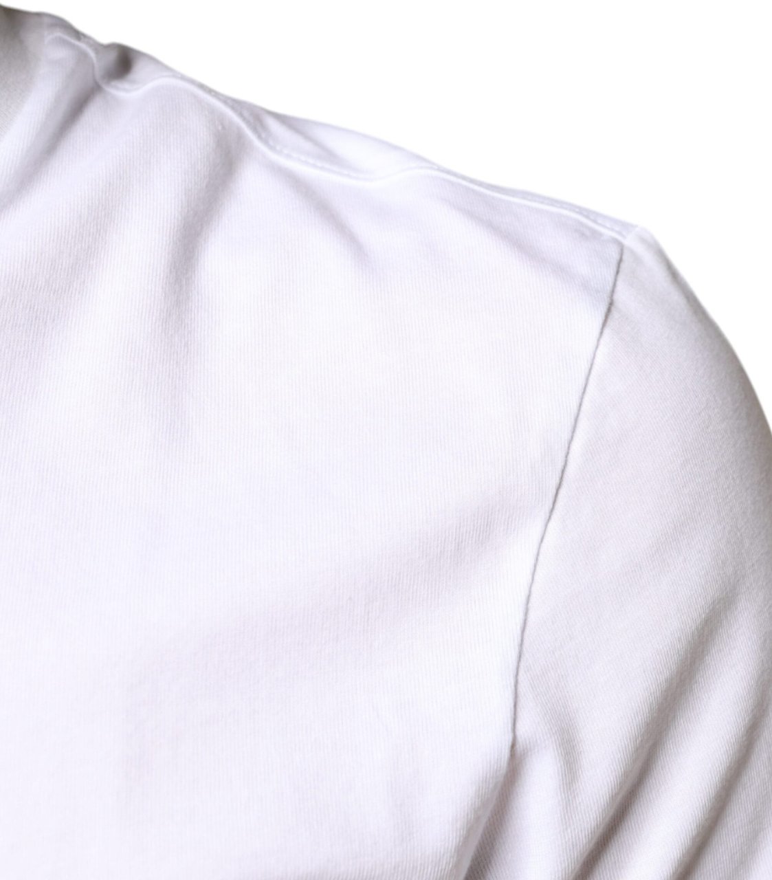 Dolce & Gabbana White Cotton DG Applique Casual T-shirt Wit