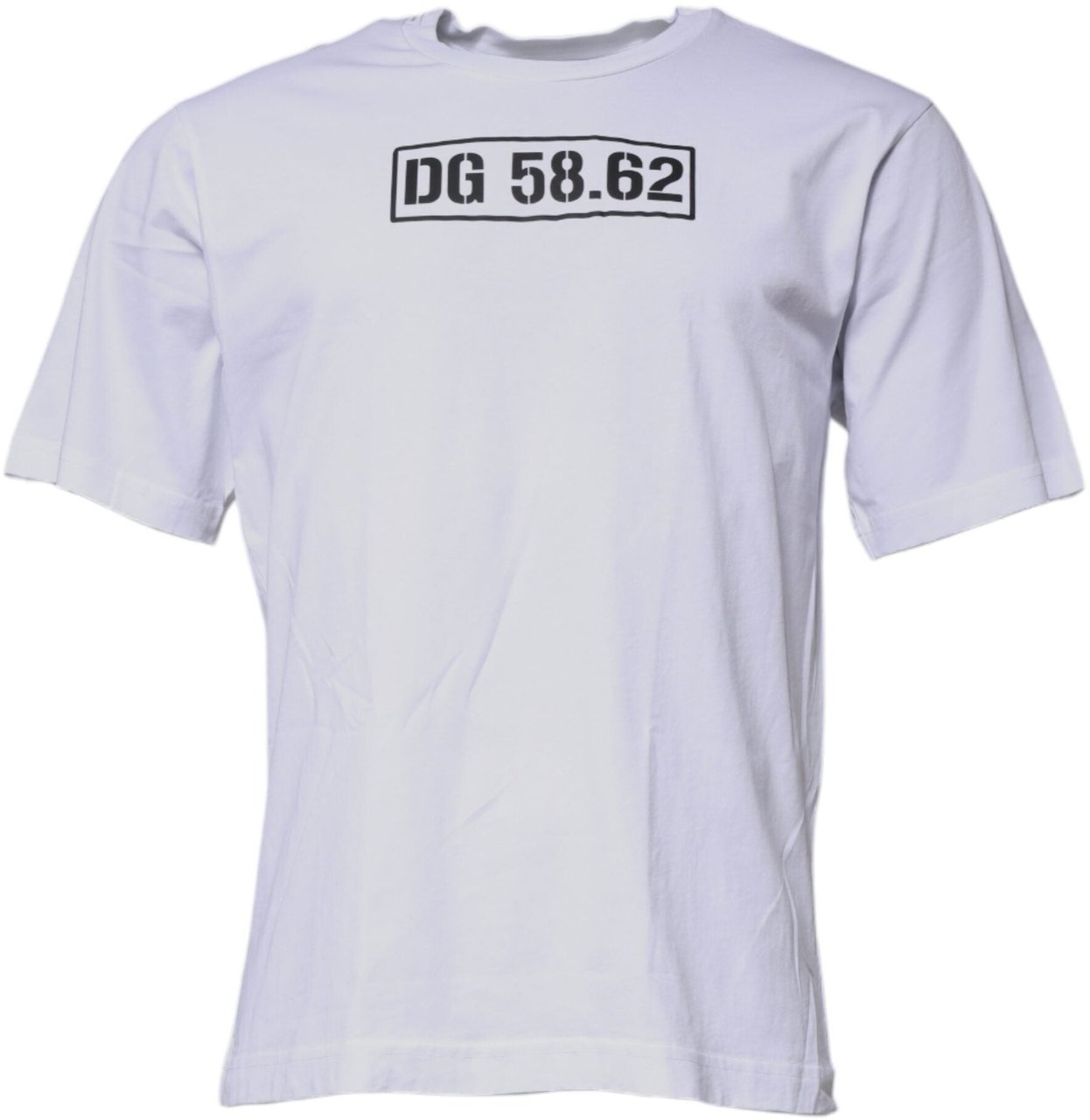 Dolce & Gabbana White DG Logo Cotton Crew Neck T-shirt Wit
