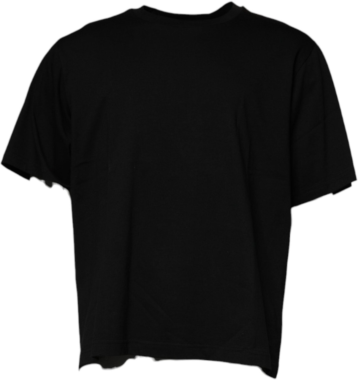 Dolce & Gabbana Black Crew Neck Short Sleeve T-shirt Zwart