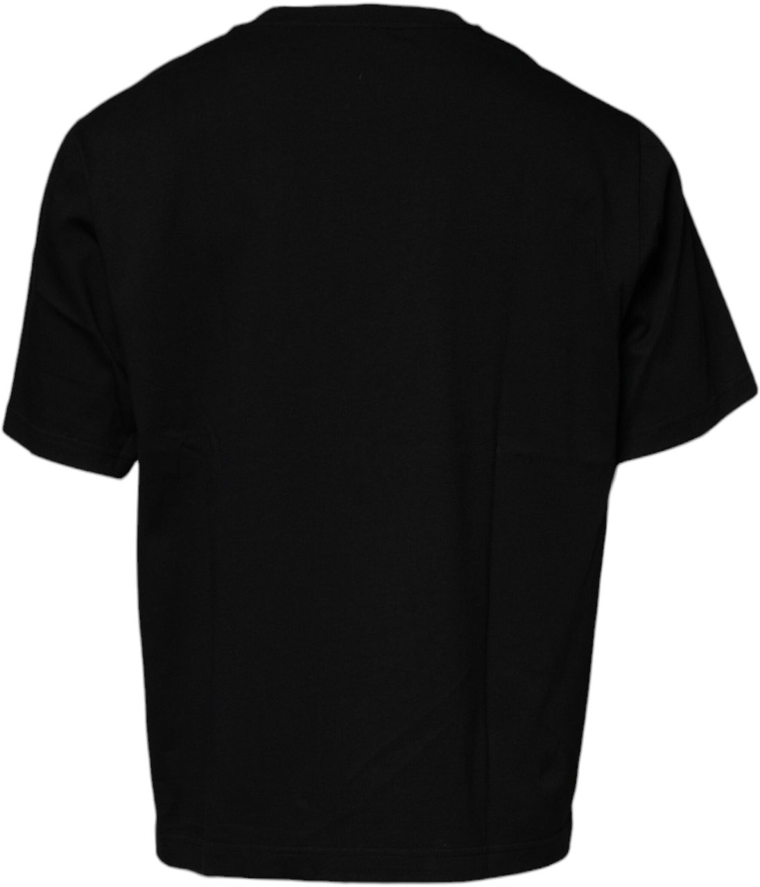Dolce & Gabbana Black Crew Neck Short Sleeve T-shirt Zwart