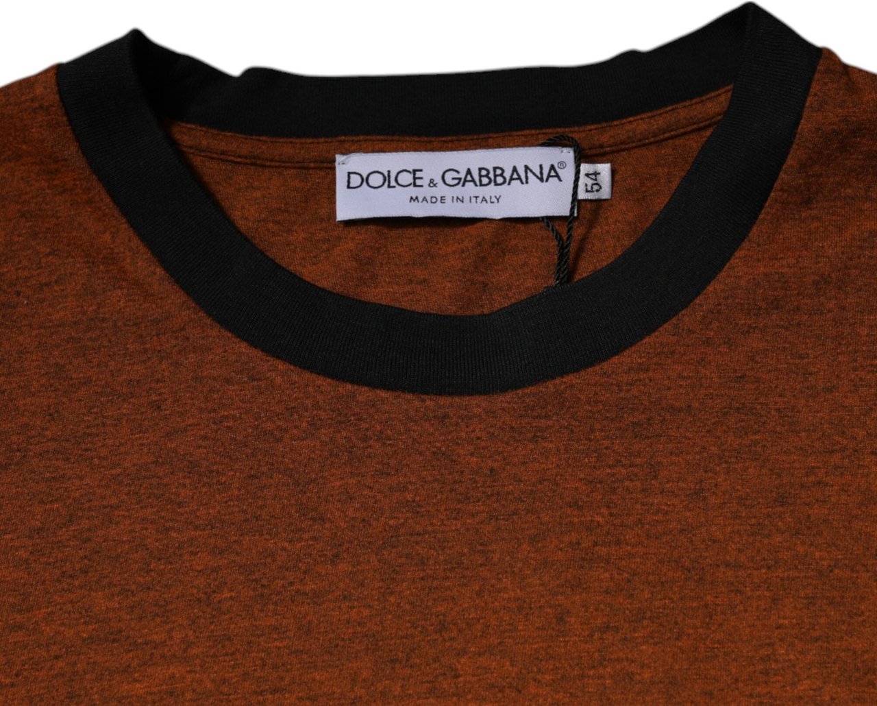 Dolce & Gabbana Brown DG Logo Cotton Crew Neck T-shirt Bruin
