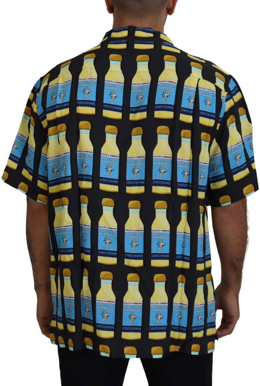 Dolce & Gabbana Multicolor Printed Viscose Casual Shirt Divers