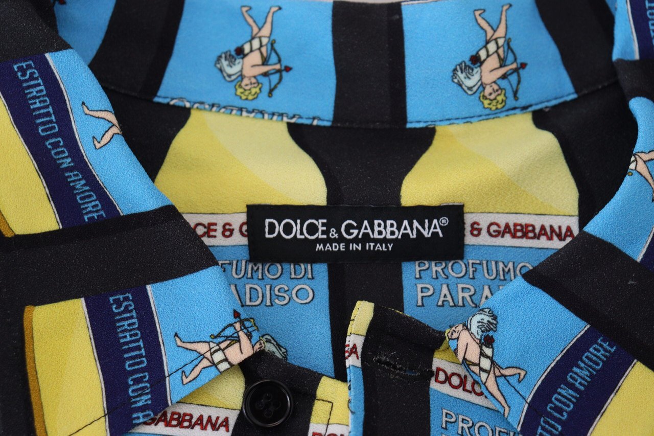 Dolce & Gabbana Multicolor Printed Viscose Casual Shirt Divers