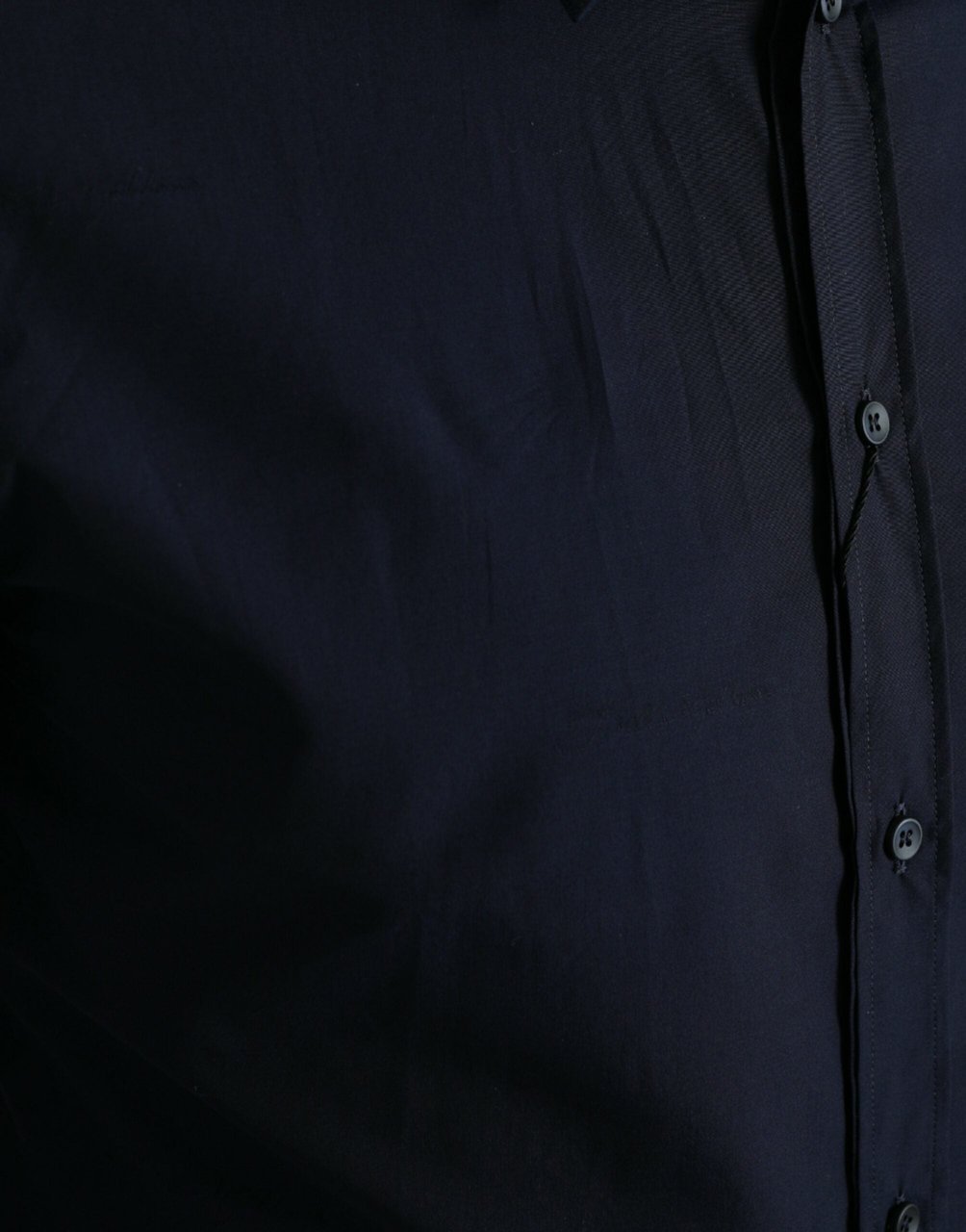 Dolce & Gabbana Navy Blue Slim Fit Formal GOLD Dress Shirt Blauw