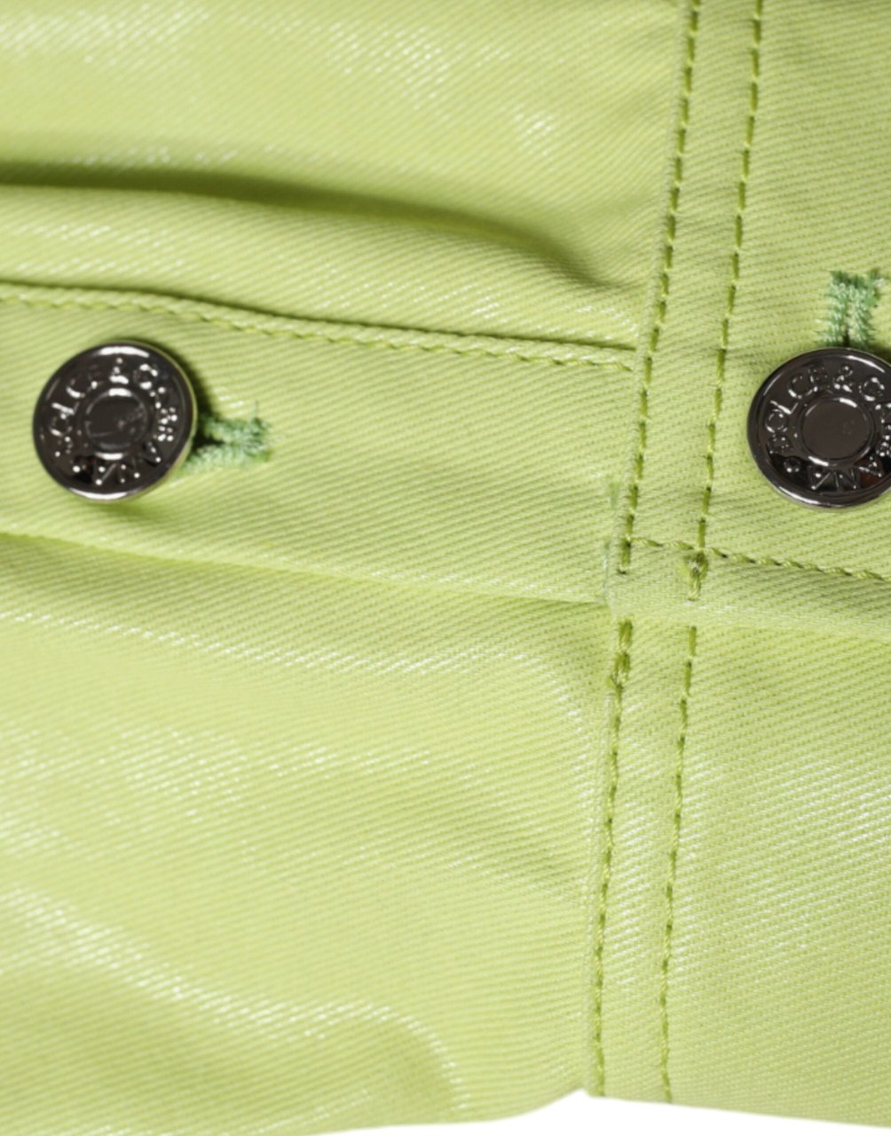 Dolce & Gabbana Green Cotton Collared Men Button Down Shirt Groen