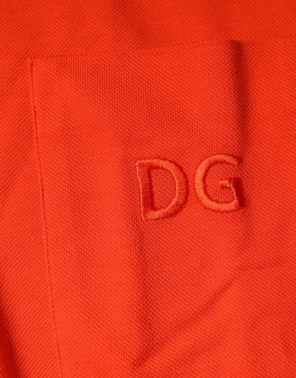 Dolce & Gabbana Orange Cotton Button Down Casual Polo Shirt Oranje