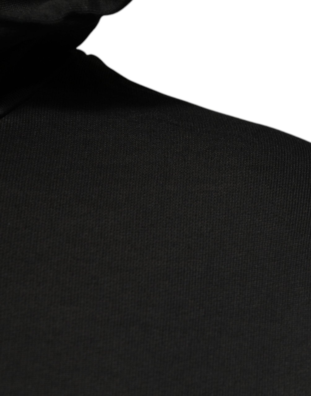 Dolce & Gabbana Black Cotton Hooded DG Shield Pullover Sweater Zwart