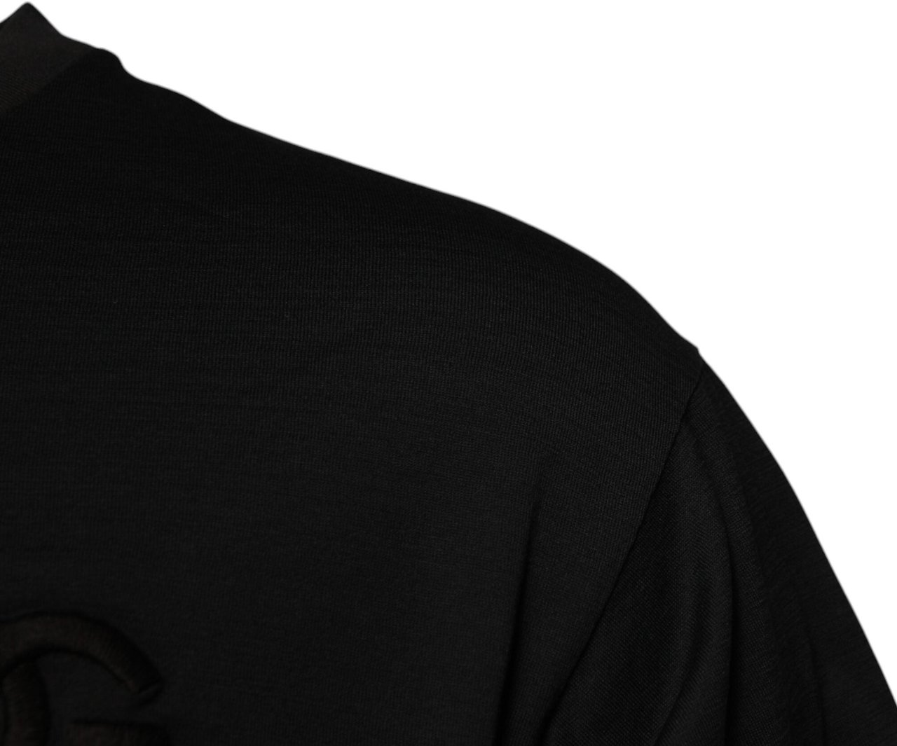 Dolce & Gabbana Black DG Logo Cotton Crew Neck T-shirt Zwart