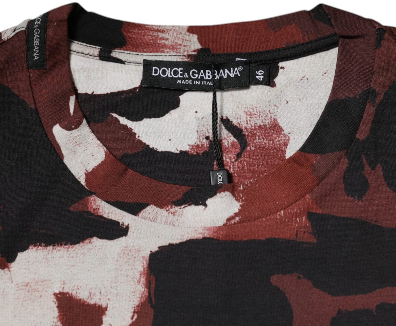 Dolce & Gabbana Multicolor Camouflage Crew Neck T-shirt Divers