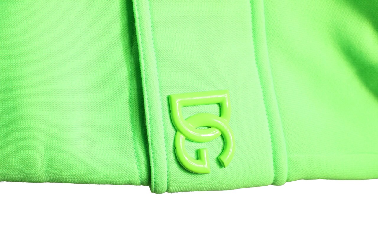 Dolce & Gabbana Neon Green Cargo Jogger Men Sweatpants Pants Lichtgrijs