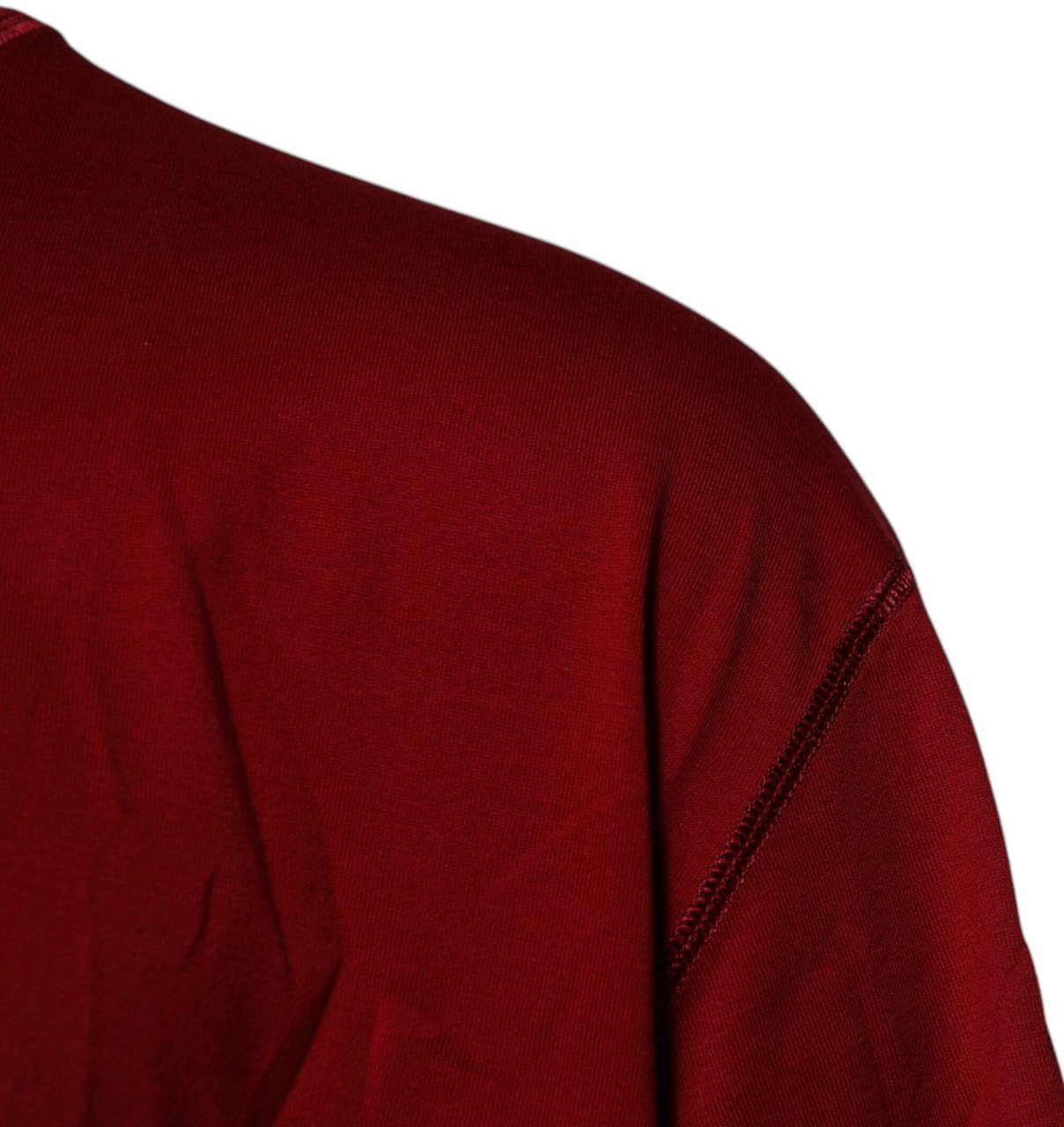 Dolce & Gabbana Red Logo Tape Cotton Crew Neck T-shirt Wit