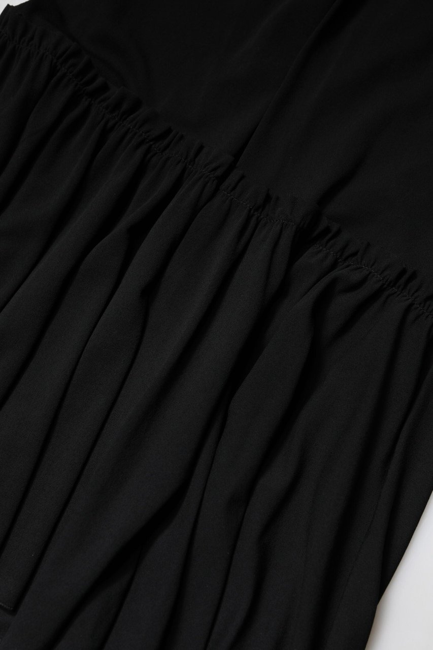 Dolce & Gabbana Black Mermaid Cut High Waist Midi Skirt Zwart