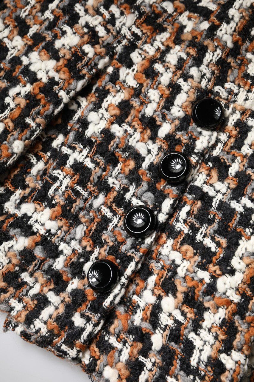 Dolce & Gabbana Multicolor High Waist Tartan Tweed Mini Skirt Divers