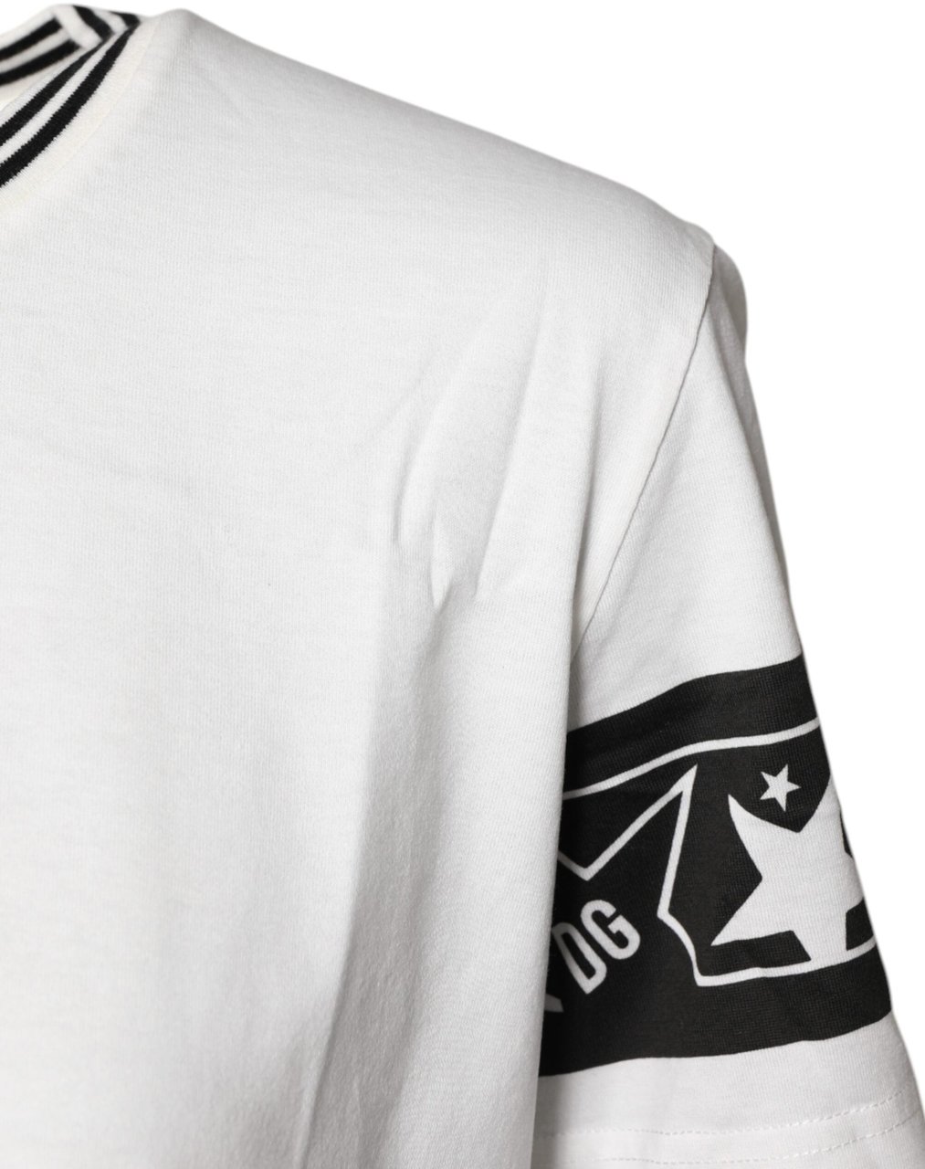 Dolce & Gabbana White #DGMillennials Cotton Crewneck T-shirt Wit