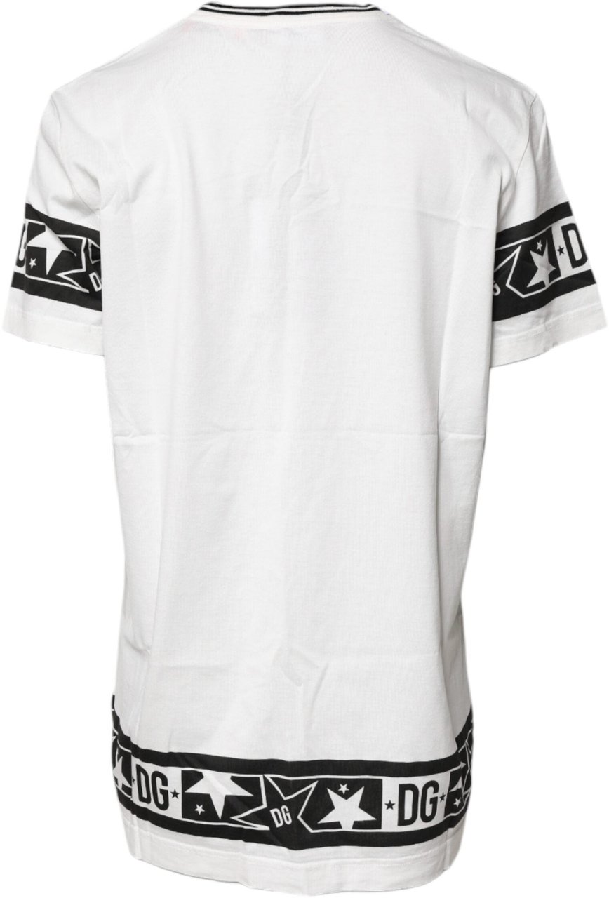 Dolce & Gabbana White #DGMillennials Cotton Crewneck T-shirt Wit