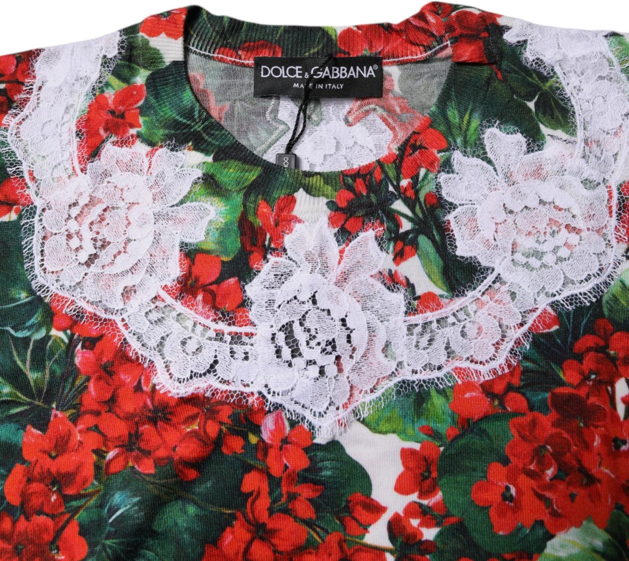 Dolce & Gabbana Multicolor Floral Lace Sleeveless Tank Top Divers