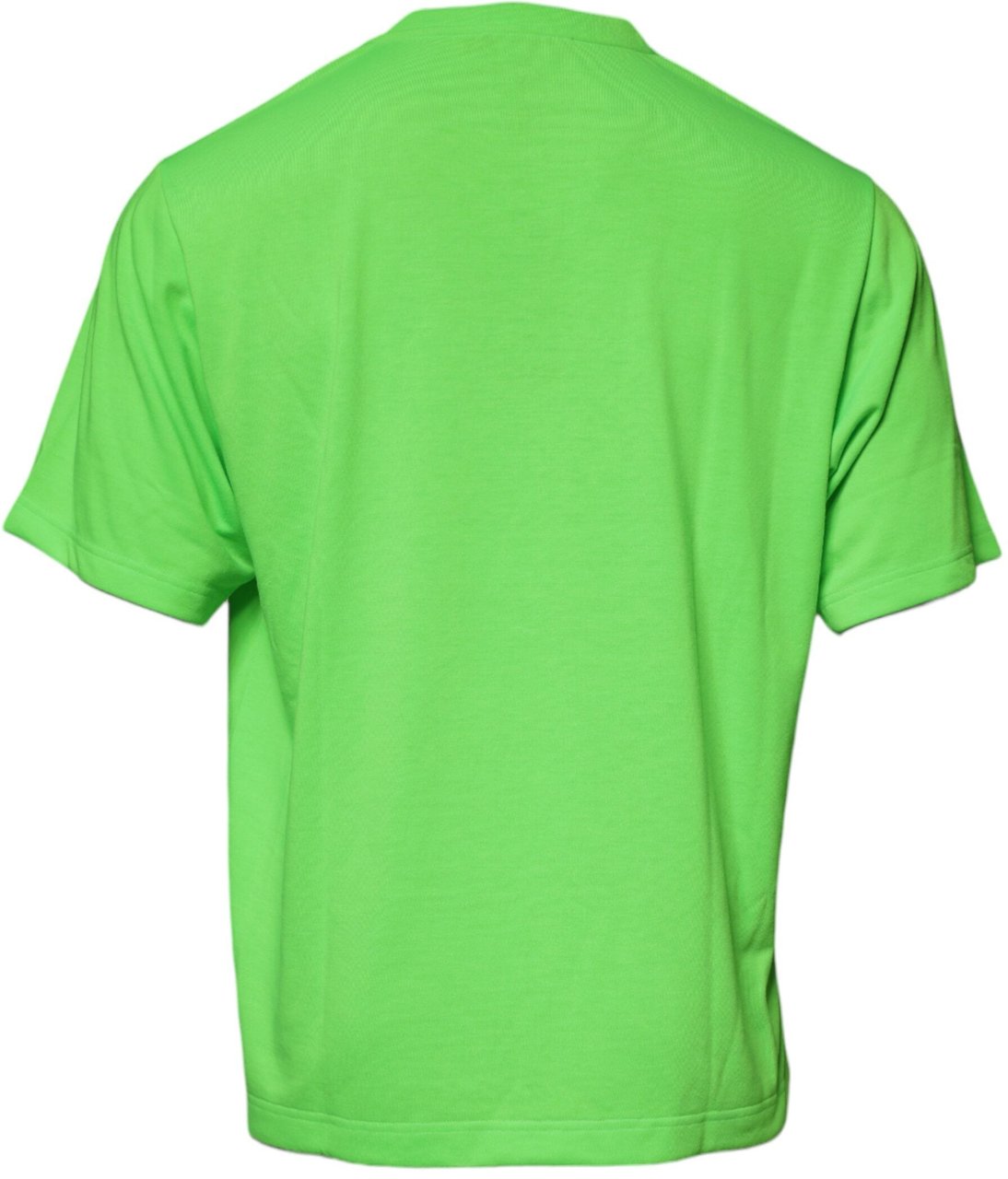Dolce & Gabbana Green DG Logo Cotton Crew Neck T-shirt Groen