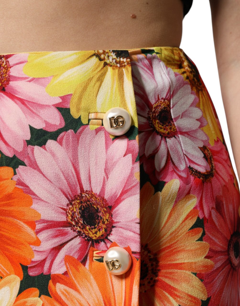 Dolce & Gabbana Multicolor Floral High Waist Mini Skirt Divers