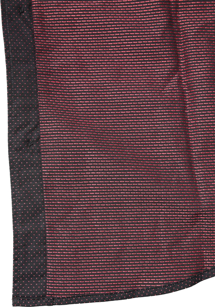 Dolce & Gabbana Maroon Jacquard Cotton GOLD Men Dress Shirt Maroon