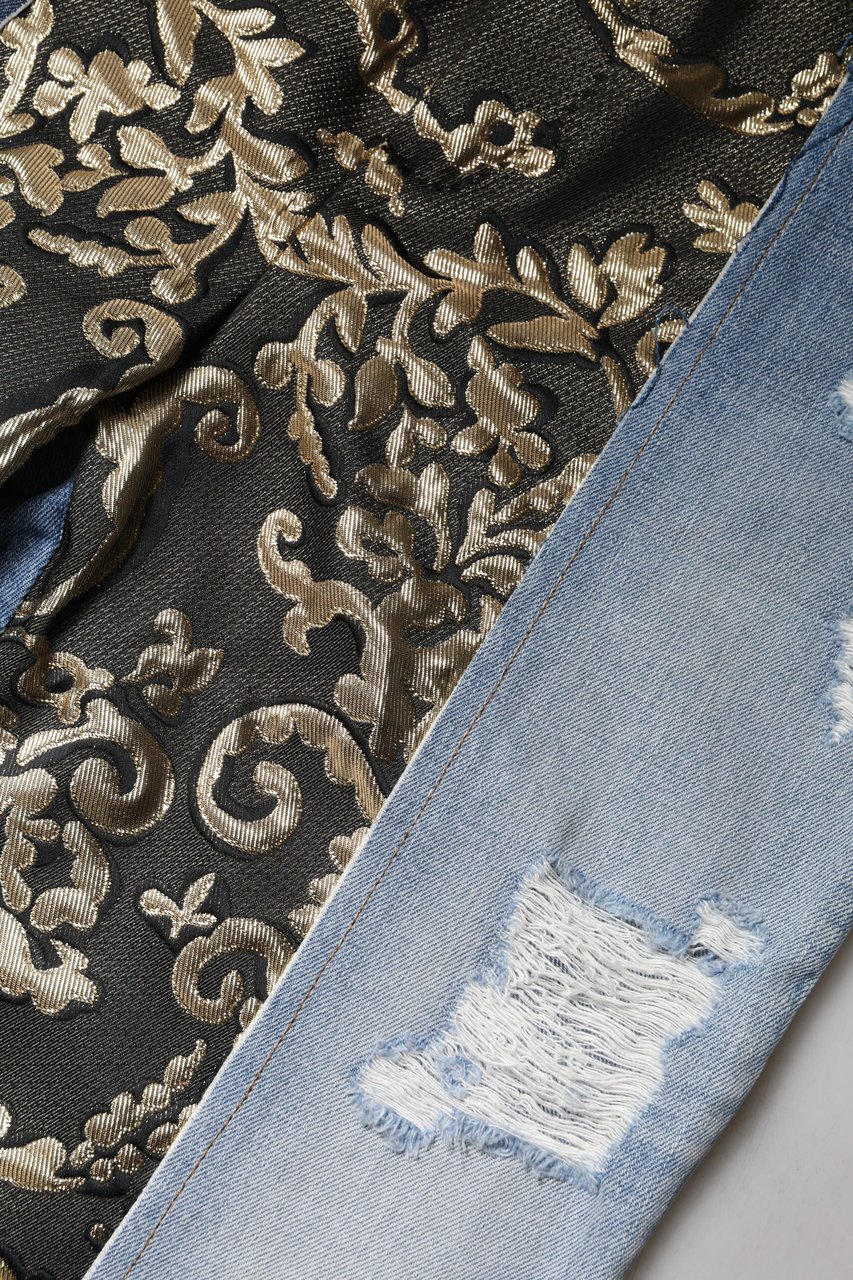 Dolce & Gabbana Multicolor Patchwork High Waist Denim Jeans Divers