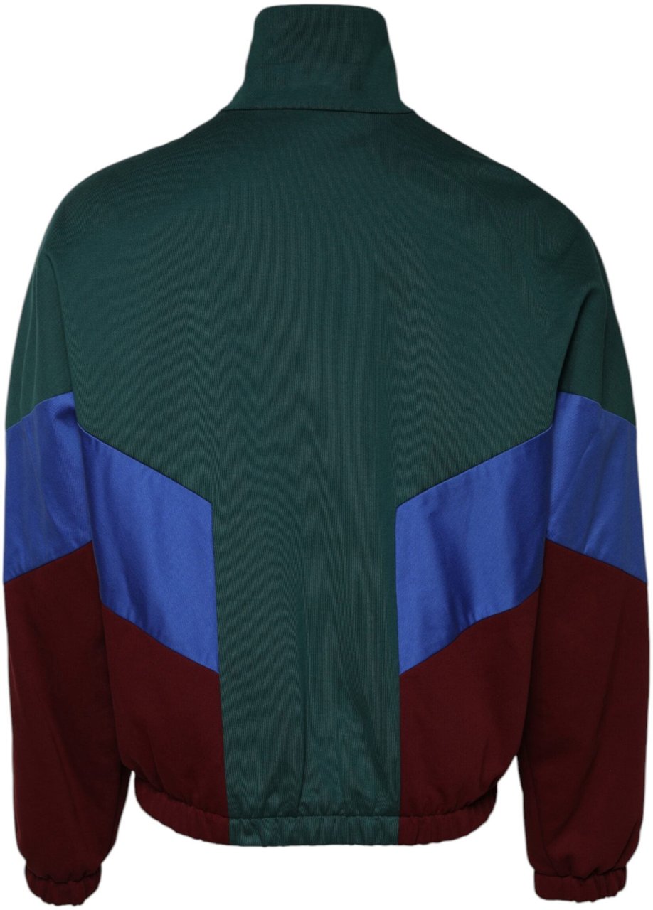 Dolce & Gabbana Multicolor Cotton Logo Full Zip Jacket Divers